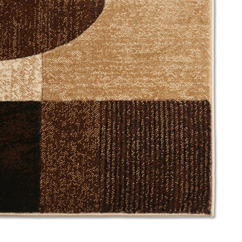 Home Dynamix Tribeca Jasmine Modern Runner Rug, Abstract Brown/Beige 1'9"x7'2" - Image 4